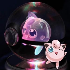 Pokémon Jigglypuff 3D anime kawaii Lamp